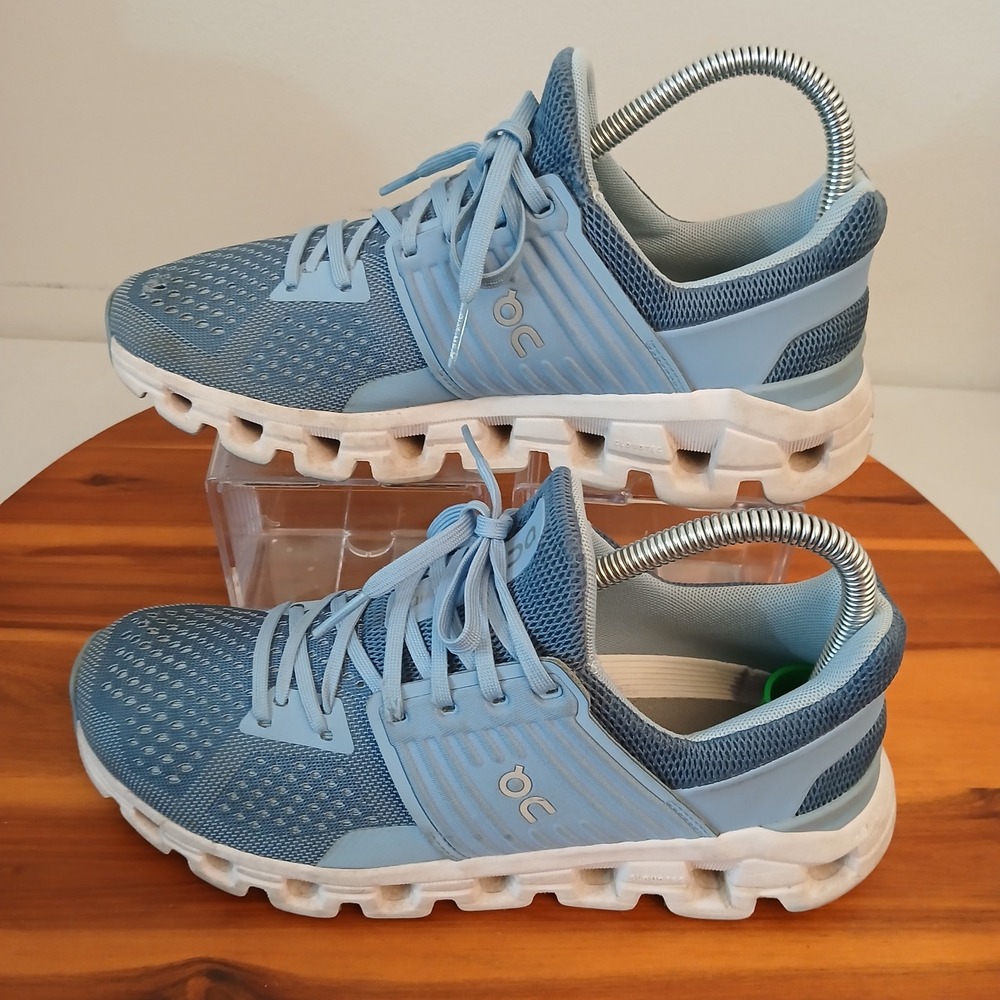 On Cloudswift Women 7.5 Blue Running Shoes Sneakers 41.99578